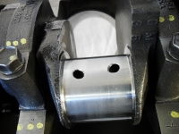 crank ground and oil holes radiused